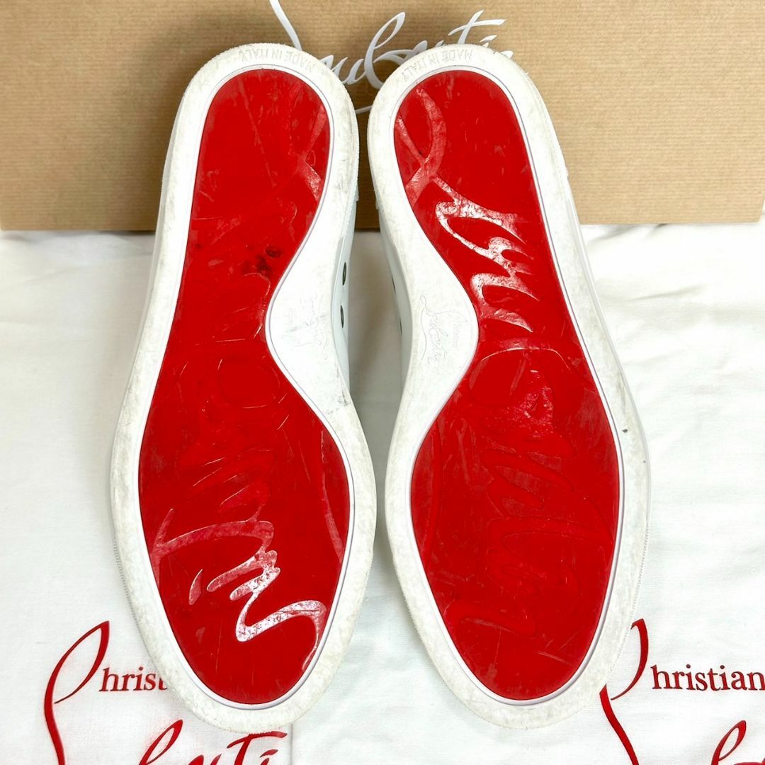 Christian Louboutin(クリスチャンルブタン)の極美品☆現行品☆クリスチャンルブタン レザースニーカー 23CM スパイク レディースの靴/シューズ(スニーカー)の商品写真