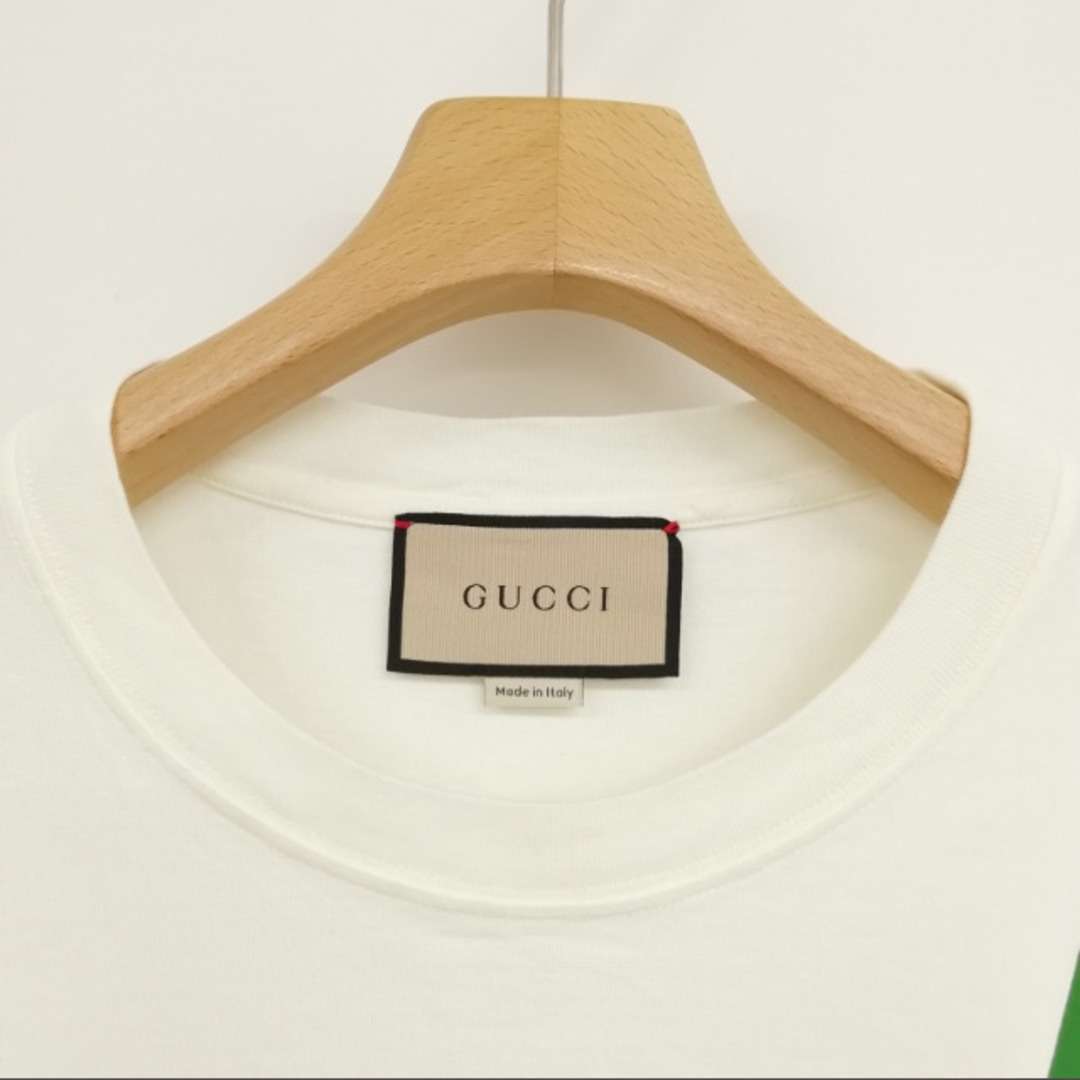 Gucci(グッチ)の565806 ブレード ロゴ プリント Tシャツ 美品 半袖 S オフホワイト メンズのトップス(Tシャツ/カットソー(半袖/袖なし))の商品写真