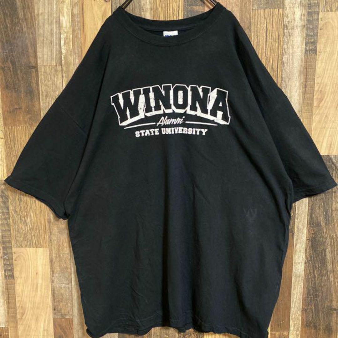 ギルダン メンズ 半袖 Tシャツ 黒 カレッジ ロゴ USA古着 90s メンズのトップス(Tシャツ/カットソー(半袖/袖なし))の商品写真