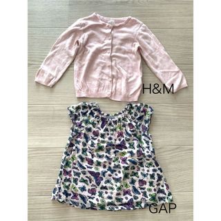 エイチアンドエム(H&M)の★ キッズ　女の子服　2枚セット　★(Tシャツ/カットソー)