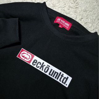 ECKO UNLTD - ★エコーアンリミテッド★ブラック スウェット ビッグサイズ 3L 古着 裏起毛