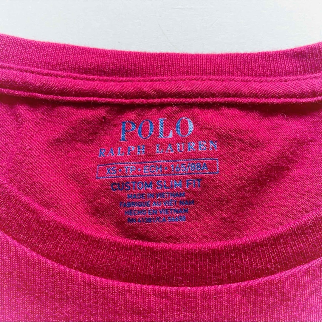 POLO RALPH LAUREN(ポロラルフローレン)の美品 POLO RALPH LAUREN 半袖Tシャツ レッド XS 165 キッズ/ベビー/マタニティのキッズ服男の子用(90cm~)(Tシャツ/カットソー)の商品写真