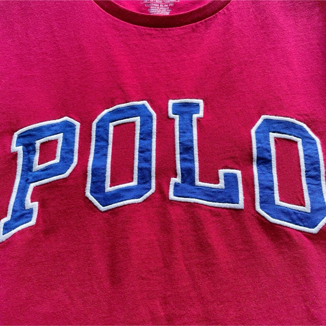 POLO RALPH LAUREN(ポロラルフローレン)の美品 POLO RALPH LAUREN 半袖Tシャツ レッド XS 165 キッズ/ベビー/マタニティのキッズ服男の子用(90cm~)(Tシャツ/カットソー)の商品写真