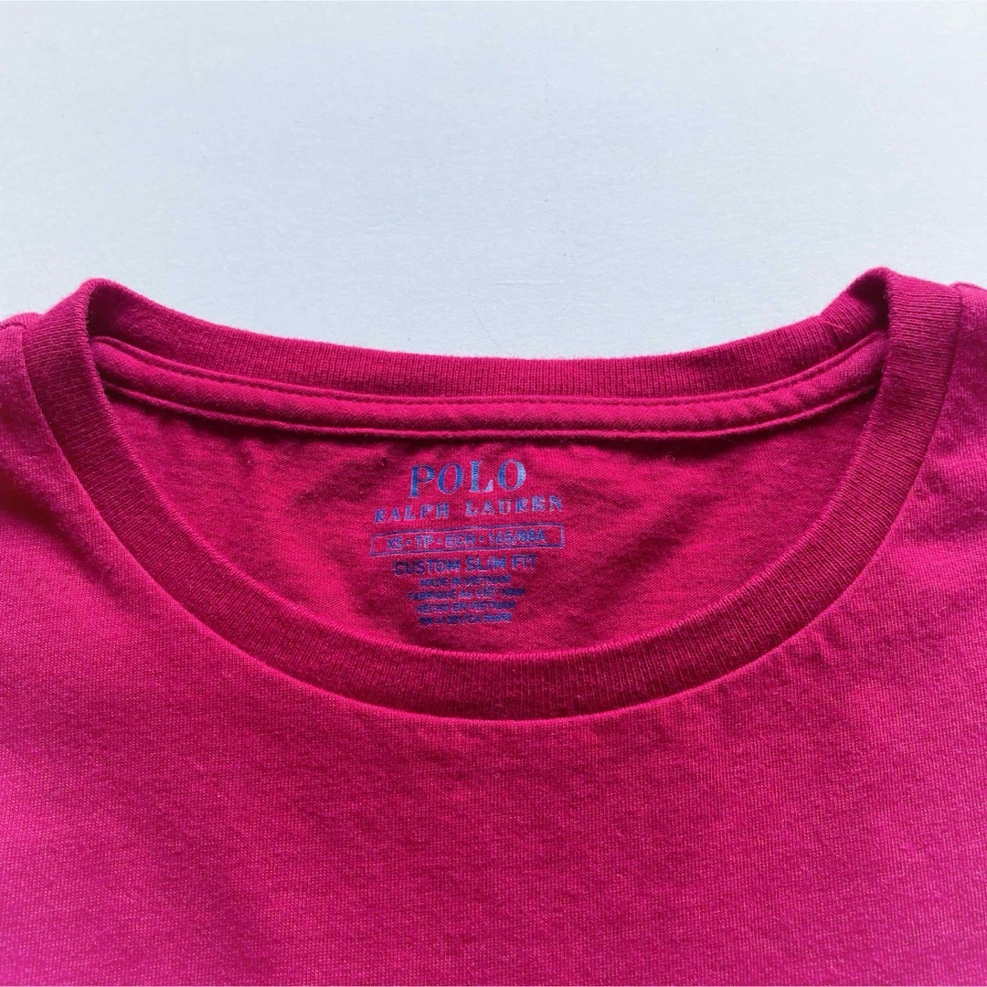 POLO RALPH LAUREN(ポロラルフローレン)の美品 POLO RALPH LAUREN 半袖Tシャツ レッド XS 165 キッズ/ベビー/マタニティのキッズ服男の子用(90cm~)(Tシャツ/カットソー)の商品写真