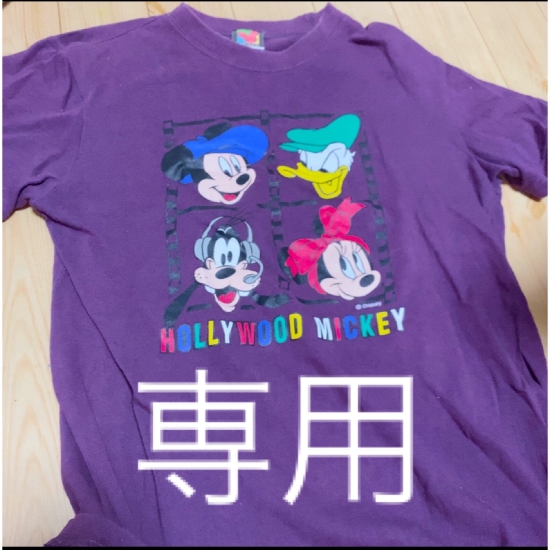 ディズニー アメリカン ハリウッドミッキー ヴィンテージ パープル Tシャツ レディースのトップス(Tシャツ(半袖/袖なし))の商品写真