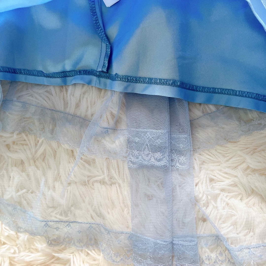 axes femme POETIQUE(アクシーズファムポエティック)のaxes femme poetique ベルト付チュールイレヘムスカート M レディースのスカート(ロングスカート)の商品写真