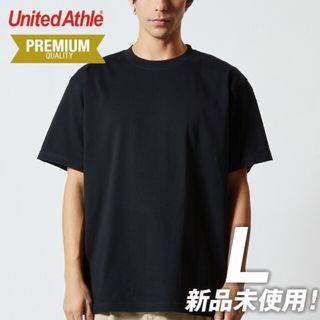 ユナイテッドアスレ(UnitedAthle)のTシャツ プレミアム 綿100% 6.2oz【5942-01】L ブラック(Tシャツ/カットソー(半袖/袖なし))