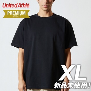 ユナイテッドアスレ(UnitedAthle)のTシャツ プレミアム 綿100% 6.2oz【5942-01】XL ブラック(Tシャツ/カットソー(半袖/袖なし))
