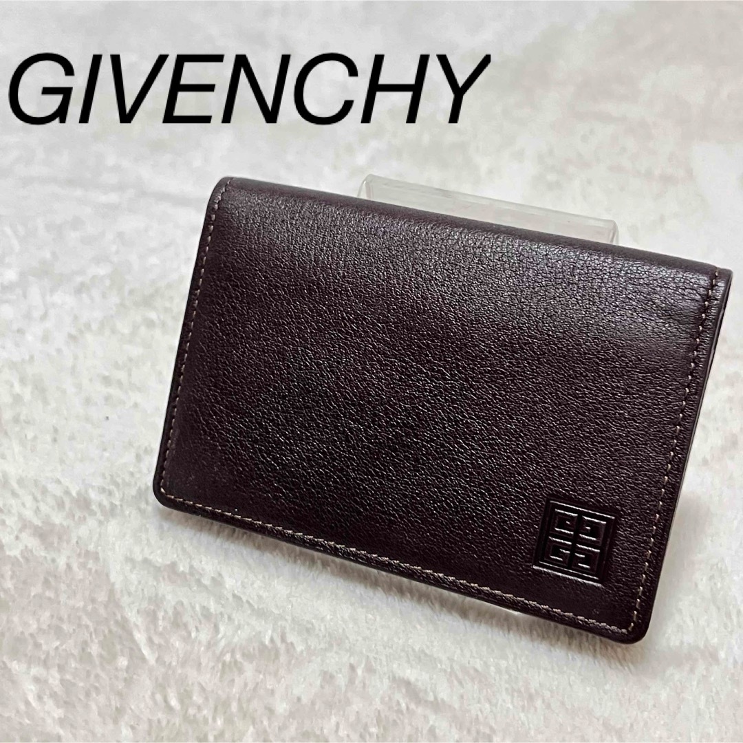 GIVENCHY(ジバンシィ)の極美品 GIVENCHY  ジバンシー 名刺入 カードケース ブラウン メンズのファッション小物(名刺入れ/定期入れ)の商品写真