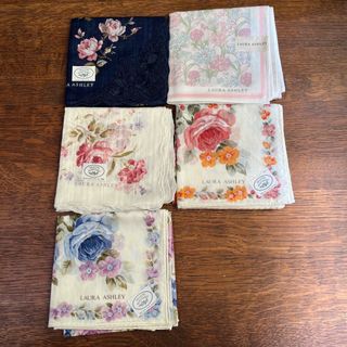 ローラアシュレイ(LAURA ASHLEY)のハンカチ　5枚セット　LAURA ASHLEY(ハンカチ)