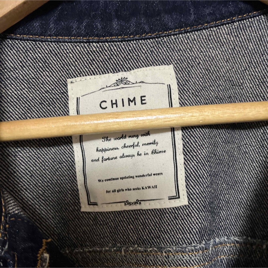 チャイム　デニムジャケット　Ｇジャン　Lサイズ レディースのジャケット/アウター(Gジャン/デニムジャケット)の商品写真