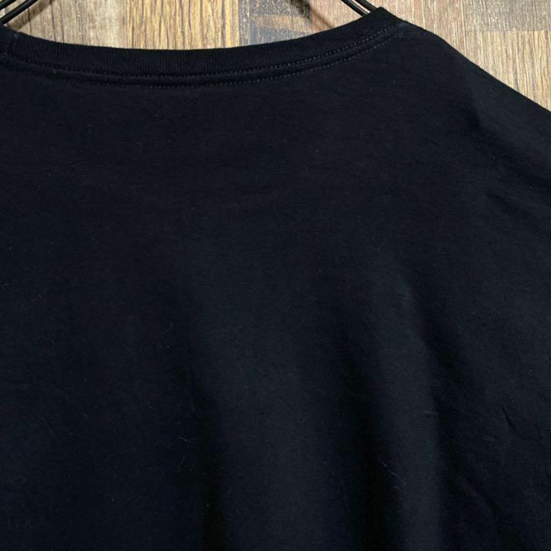メンズ 半袖Tシャツ ビッグシルエット 黒 カレッジロゴ USA古着 90s メンズのトップス(Tシャツ/カットソー(半袖/袖なし))の商品写真