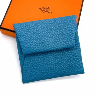 Hermes - 【超極美品】HERMES エルメス バスティア トゴ コインケース　ブルー　青