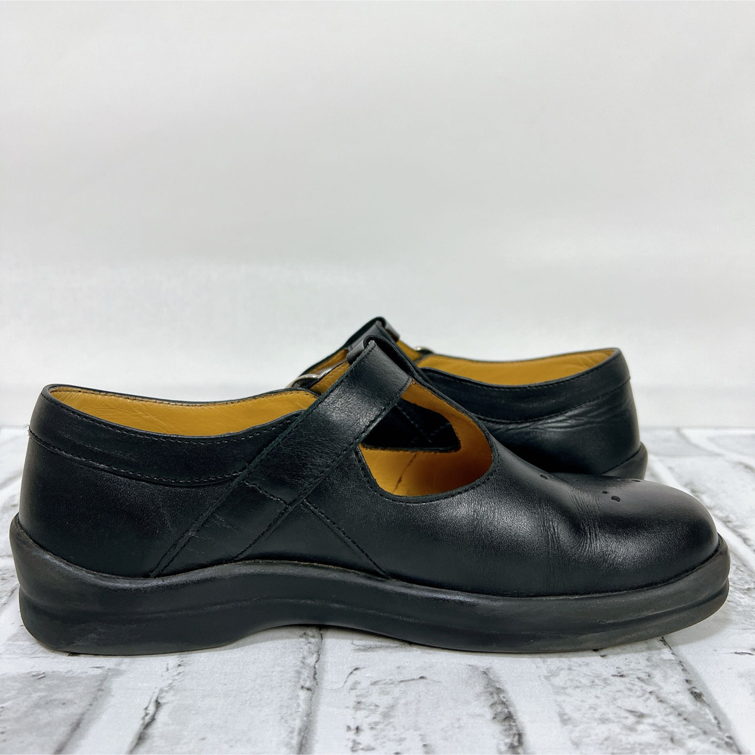 BIRKENSTOCK(ビルケンシュトック)の《レア》ビルケンシュトック フットプリンツ レザーシューズ ストラップ Tベルト レディースの靴/シューズ(ローファー/革靴)の商品写真