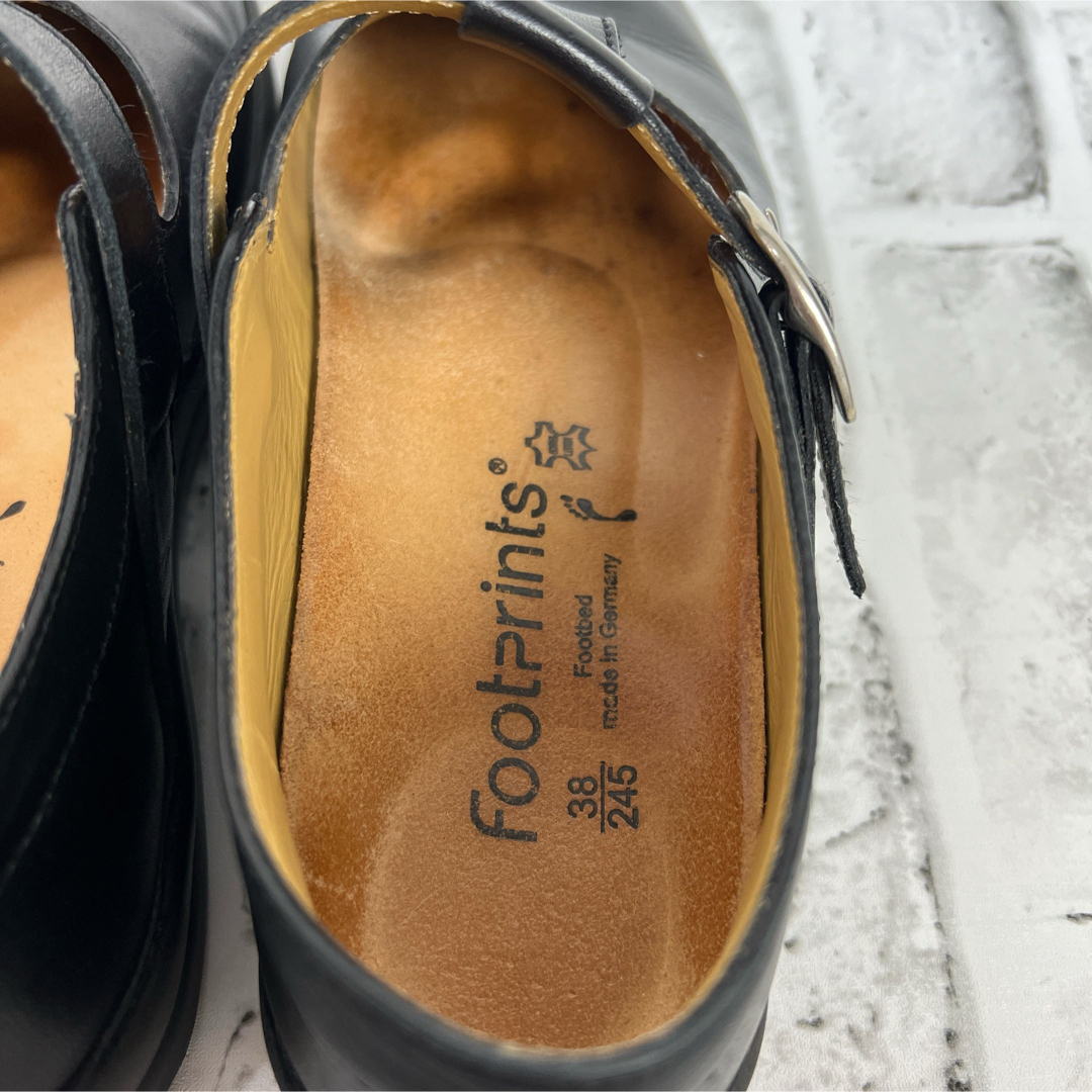 BIRKENSTOCK(ビルケンシュトック)の《レア》ビルケンシュトック フットプリンツ レザーシューズ ストラップ Tベルト レディースの靴/シューズ(ローファー/革靴)の商品写真