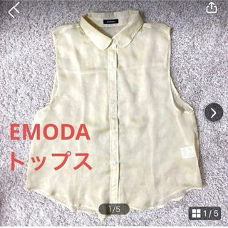 エモダ(EMODA)のEMODA ノースリ　ブラウス　トップス　レディース　サイズM(シャツ/ブラウス(半袖/袖なし))