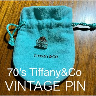 Tiffany & Co. - 70's TIFFANY GOOD NEWS  ヴィンテージ  ラペルピン