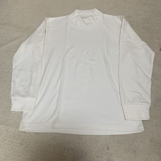 ムジルシリョウヒン(MUJI (無印良品))の140cm 白無地　タートルネック　長袖Tシャツ(Tシャツ/カットソー)