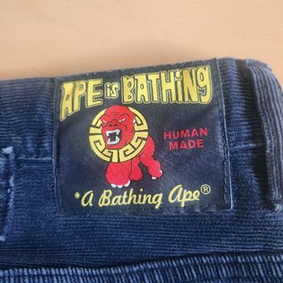 アベイシングエイプ(A BATHING APE)のエイプ　ヒューマンメイド　コーデュロイパンツ(ワークパンツ/カーゴパンツ)