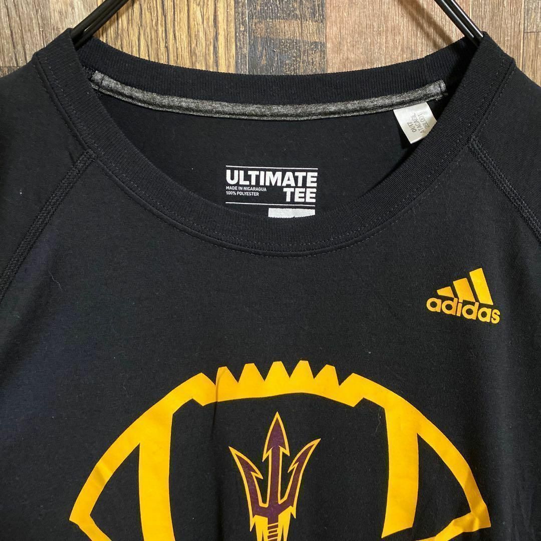 adidas(アディダス)のアディダス アメフト Tシャツ パフォーマンス チームロゴ USA古着 半袖 メンズのトップス(Tシャツ/カットソー(半袖/袖なし))の商品写真