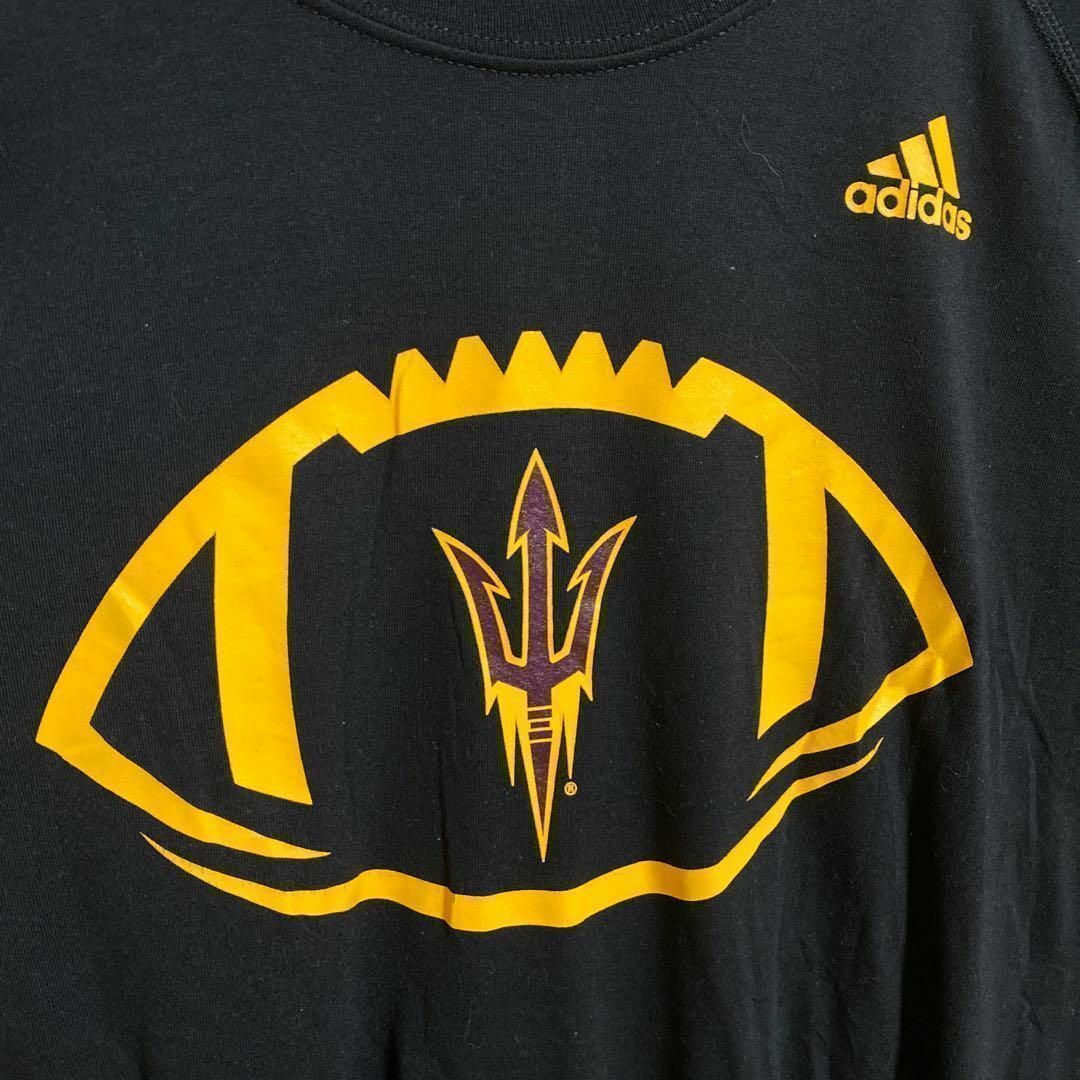 adidas(アディダス)のアディダス アメフト Tシャツ パフォーマンス チームロゴ USA古着 半袖 メンズのトップス(Tシャツ/カットソー(半袖/袖なし))の商品写真