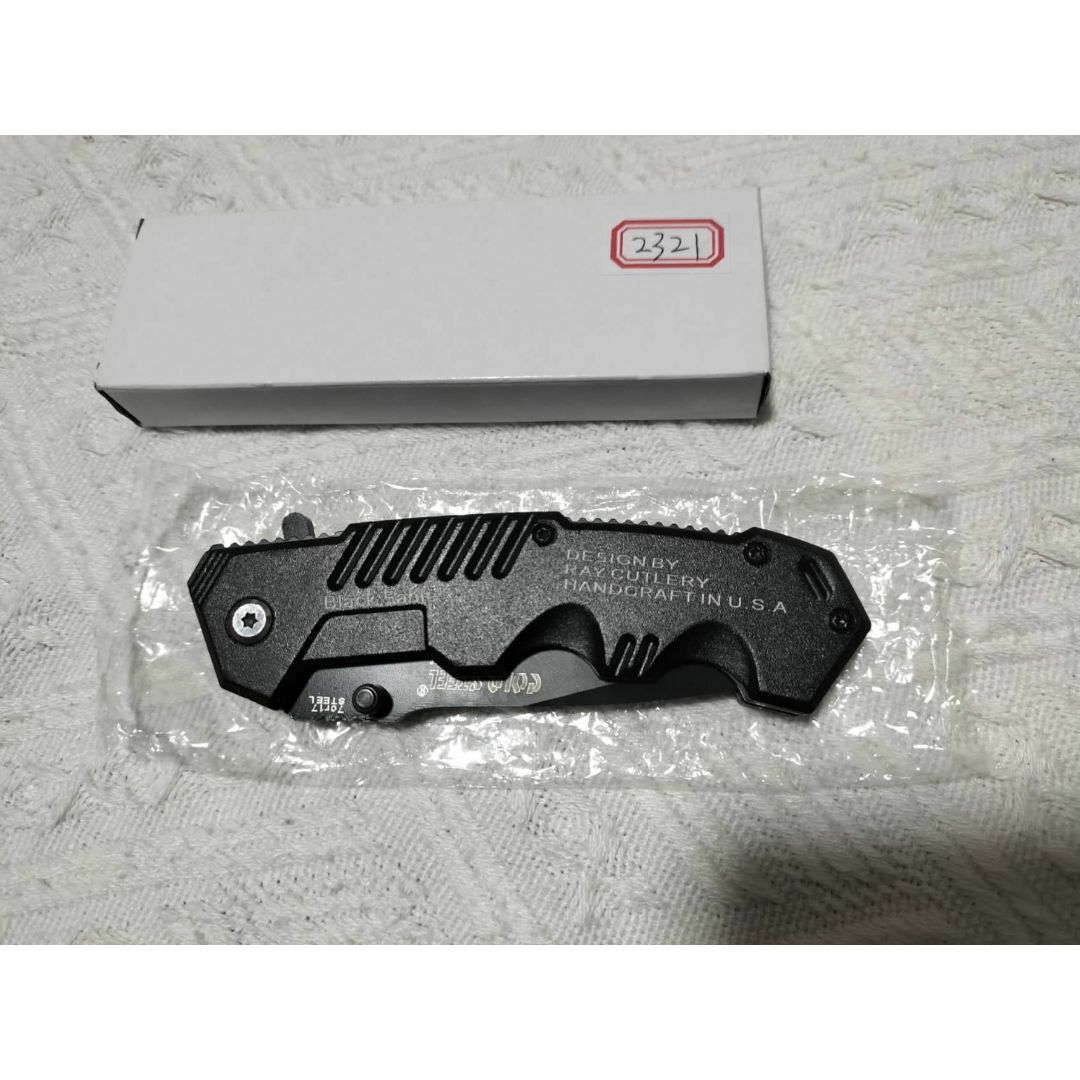 折りたたみナイフ 3CR13ステンレス製 多機能ナイフ クリップ付き 2321 スポーツ/アウトドアのフィッシング(その他)の商品写真