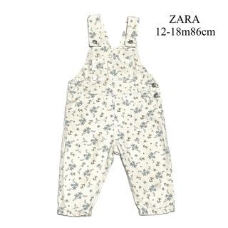 ZARA KIDS - 《ZARA》花柄オーバーオール／86cm