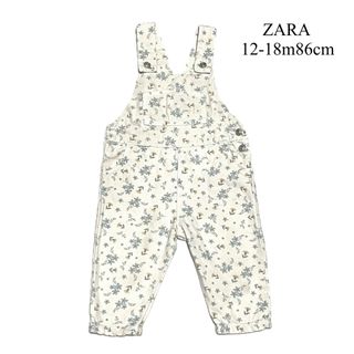 ザラキッズ(ZARA KIDS)の《ZARA》花柄オーバーオール／86cm(ワンピース)