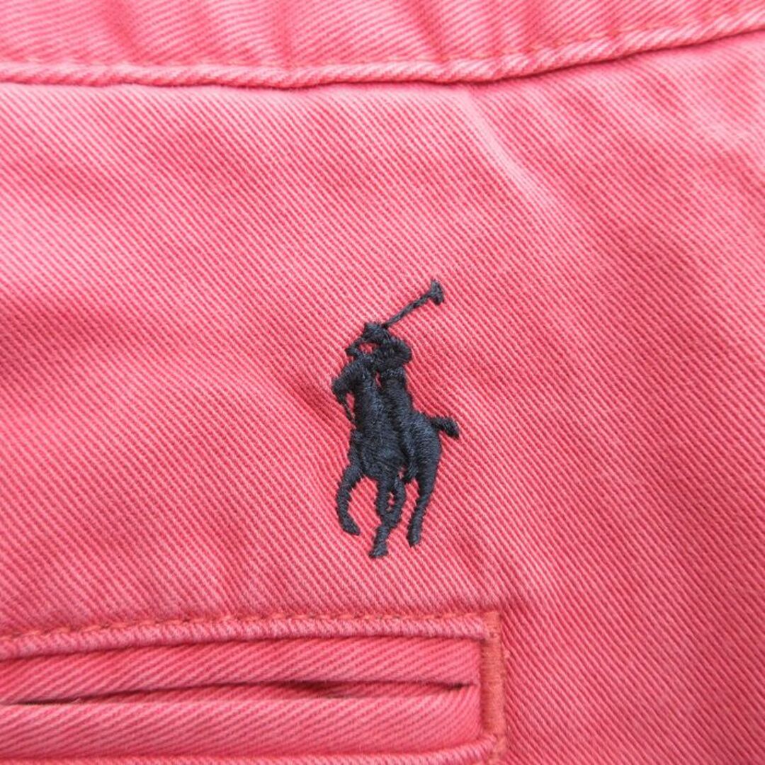 Ralph Lauren(ラルフローレン)のW42★古着 ラルフローレン Ralph Lauren ブランド ショート チノ パンツ ショーツ チノパン メンズ 90年代 90s ワンポイントロゴ 大きいサイズ コットン ピンク 【spe】 24apr12 中古 ボトムス 短パン ショーパン メンズのパンツ(ワークパンツ/カーゴパンツ)の商品写真