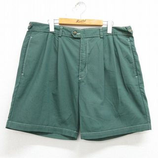 W36★古着 ドッカーズ ショート パンツ ショーツ メンズ コットン 緑 グリーン 24apr12 中古 ボトムス 短パン ショーパン ハーフ(ワークパンツ/カーゴパンツ)