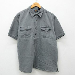 XL★古着 ルート66 半袖 シャツ メンズ 00年代 00s グレー 24apr12 中古 トップス(シャツ)