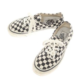 ヴァンズ(VANS)の【中古】バンズ VANS オーセンティック チェッカーフラッグ スニーカー ホワイトxブラック【サイズ24cm】【レディース】(スニーカー)