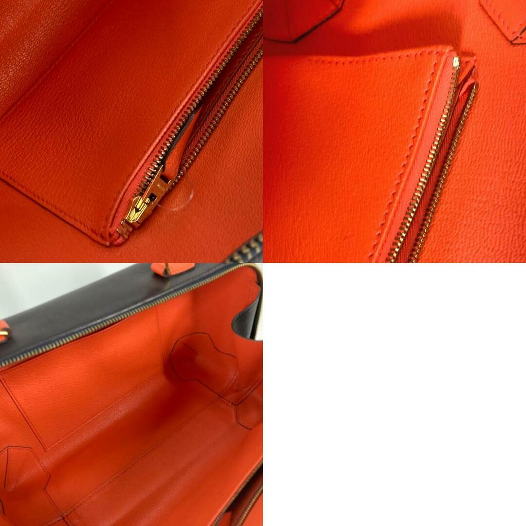 Hermes(エルメス)のエルメス HERMES マキシボックス29 カバン バイカラー バニティバッグ ハンドバッグ エバーカラー X刻 ダークネイビー系 レディースのバッグ(ハンドバッグ)の商品写真