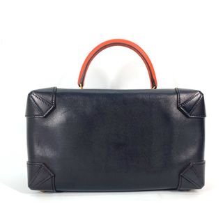 エルメス(Hermes)のエルメス HERMES マキシボックス29 カバン バイカラー バニティバッグ ハンドバッグ エバーカラー X刻 ダークネイビー系(ハンドバッグ)