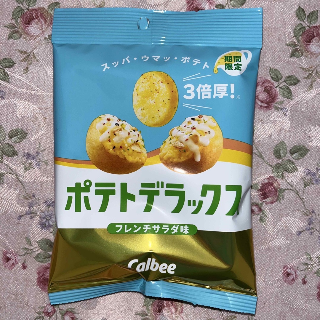 カルビー(カルビー)のポテトデラックス　カルビー　ポテチ　フレンチサラダ　3倍厚　4袋　まとめ売り 食品/飲料/酒の食品(菓子/デザート)の商品写真