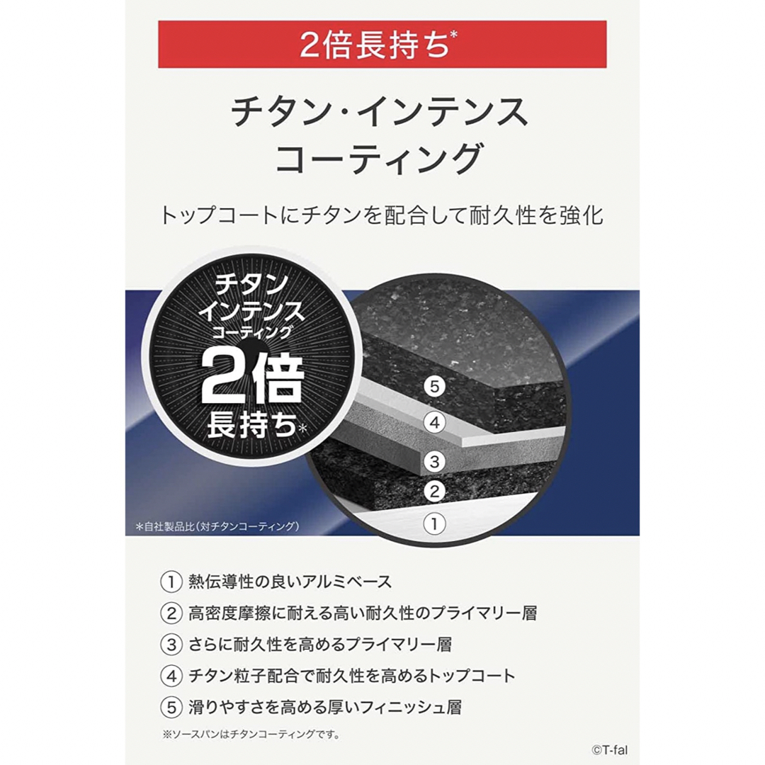 T-fal(ティファール)のティファール　フレンチ　ガス火専用　フライパン　22 26cm インテリア/住まい/日用品のキッチン/食器(鍋/フライパン)の商品写真