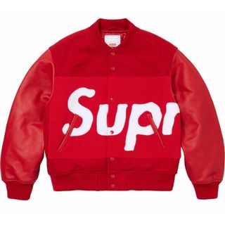 シュプリーム(Supreme)の【Sサイズ】 Big Logo Chenille Varsity Jacket(スタジャン)