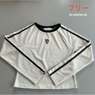 ??AS KNOW AS ラグランTシャツ フリーサイズ