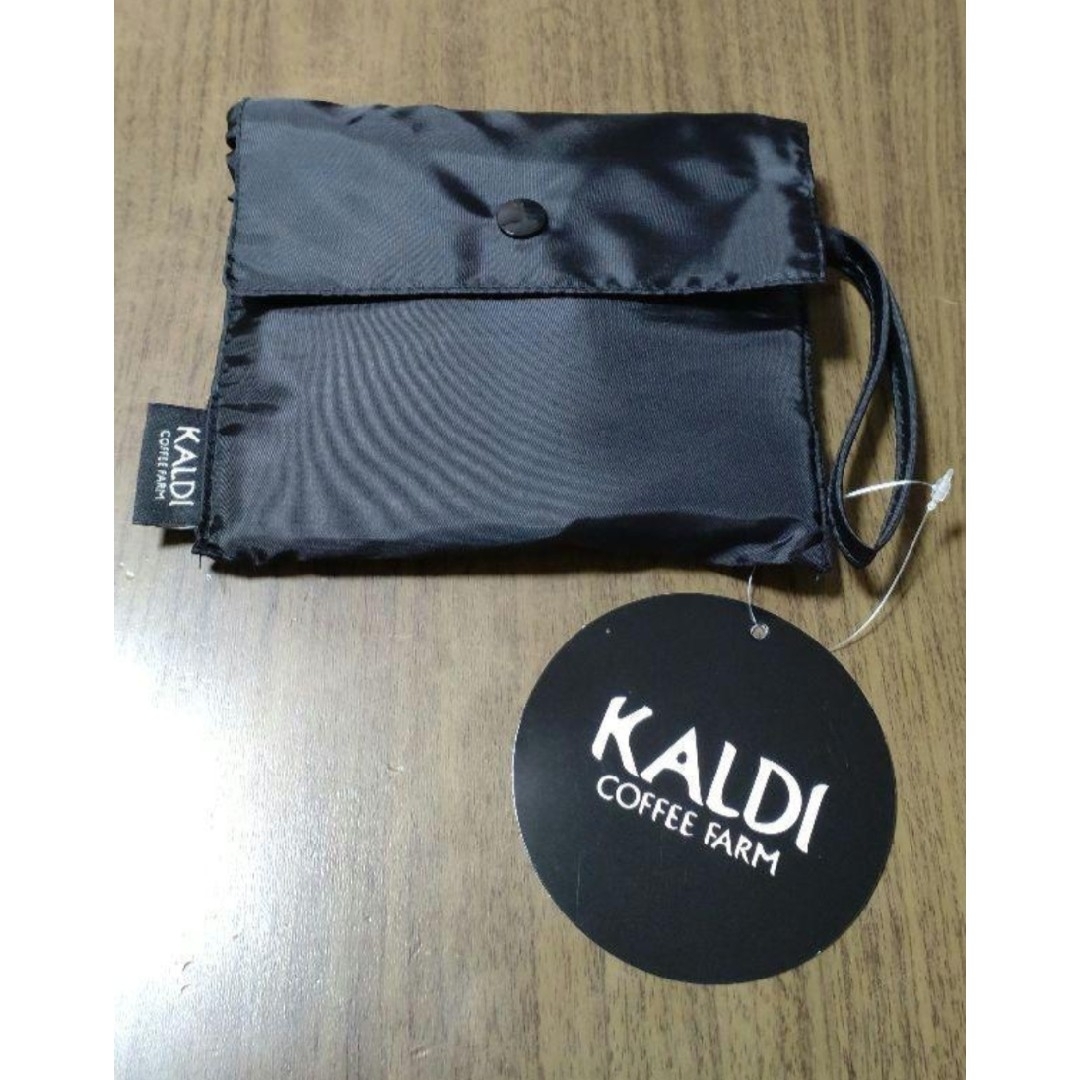カルディ　オリジナルエコバッグ　◯ブラック レディースのバッグ(エコバッグ)の商品写真