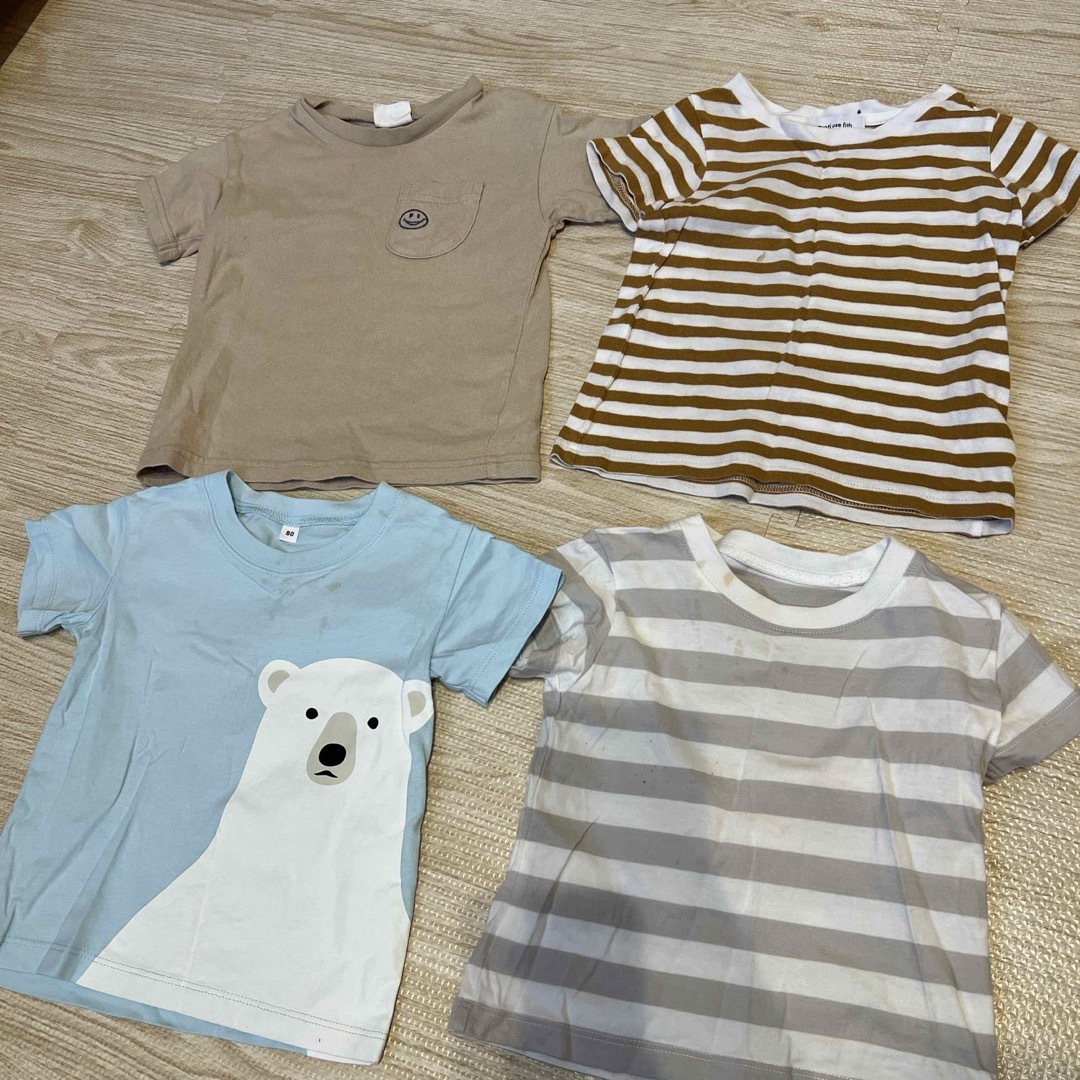 BREEZE(ブリーズ)のTシャツ　4枚セット キッズ/ベビー/マタニティのベビー服(~85cm)(Ｔシャツ)の商品写真