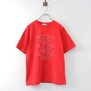 トゥモローランド マカフィー MACPHEE コットンプリント クルーネックプルオーバー S/レッド 赤 TEE Tシャツ カットソー【2400013802857】