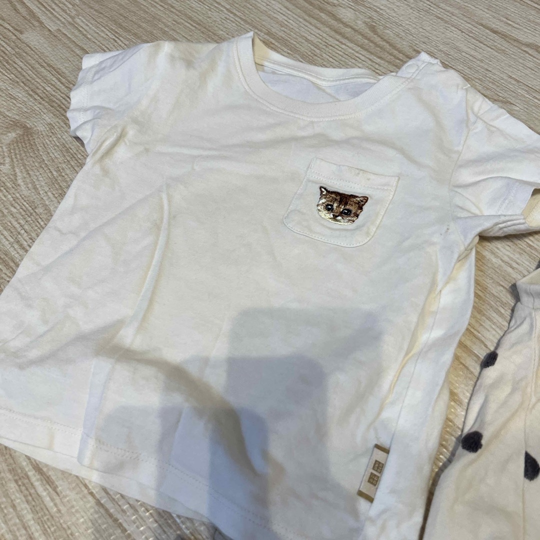 UNIQLO(ユニクロ)のTシャツ　4枚セット キッズ/ベビー/マタニティのベビー服(~85cm)(Ｔシャツ)の商品写真