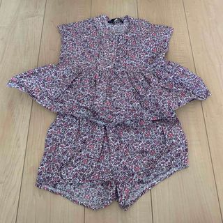 s.t.closet - 美品　リトルエスティーbyエスティクローゼットキッズ花柄セットアップ　小花柄