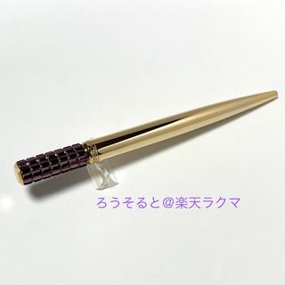 スワロフスキー(SWAROVSKI)のスワロフスキー／Lucent ボールペン／パープル, ゴールドトーン(ペン/マーカー)