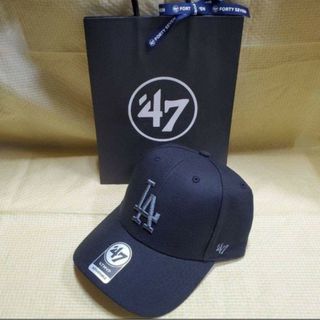 フォーティセブン(47 Brand)の新品 ドジャース キャップ 47 MVP 黒 レア かっこいい 大谷翔平 MLB(キャップ)