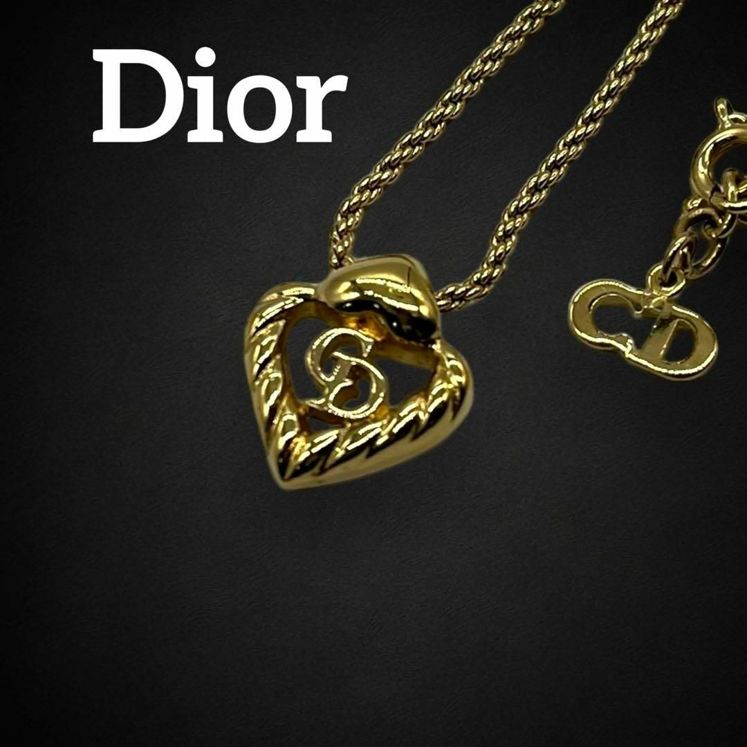 Christian Dior(クリスチャンディオール)の✨希少 美品✨ クリスチャンディオール ネックレス ハート ゴールド 449 レディースのアクセサリー(ネックレス)の商品写真