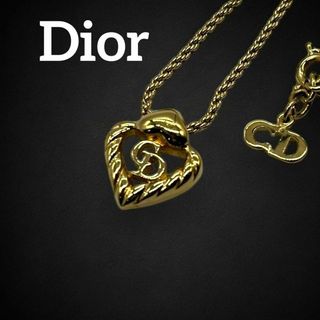 クリスチャンディオール(Christian Dior)の✨希少 美品✨ クリスチャンディオール ネックレス ハート ゴールド 449(ネックレス)