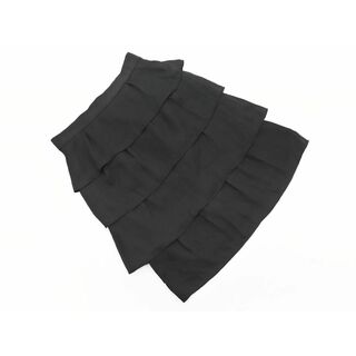 ルスーク(Le souk)のLe souk ルスーク シフォン ティアード スカート size36/黒 ■◇ レディース(ミニスカート)