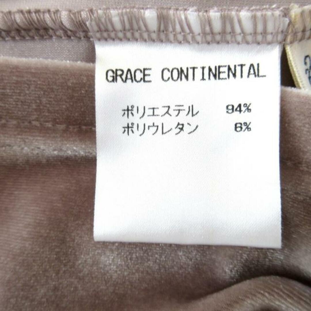 GRACE CONTINENTAL(グレースコンチネンタル)のGRACE CONTINENTAL(グレースコンチネンタル) ノースリーブカットソー サイズ36 S レディース - ピンクベージュ フリル レディースのトップス(カットソー(半袖/袖なし))の商品写真