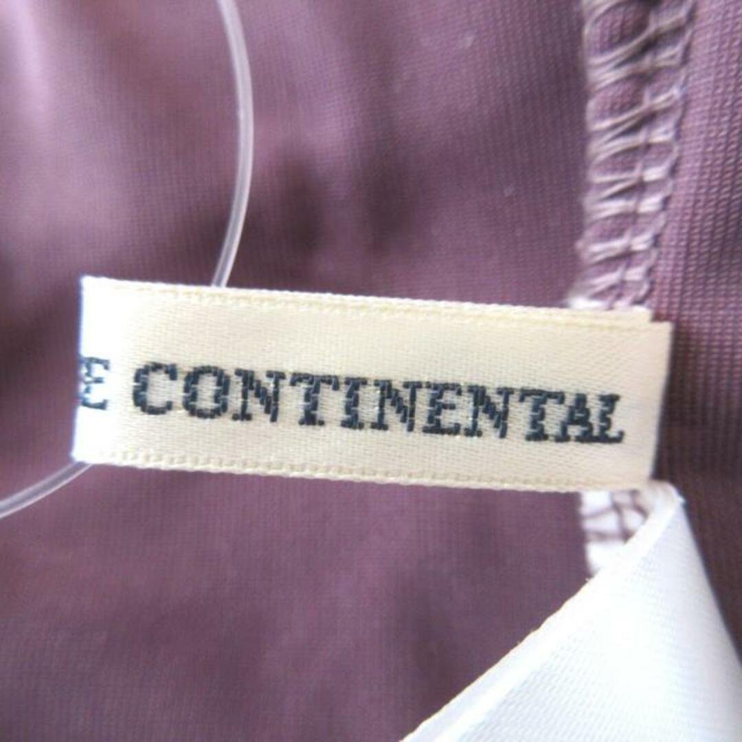 GRACE CONTINENTAL(グレースコンチネンタル)のGRACE CONTINENTAL(グレースコンチネンタル) ノースリーブカットソー サイズ36 S レディース - パープル フリル レディースのトップス(カットソー(半袖/袖なし))の商品写真
